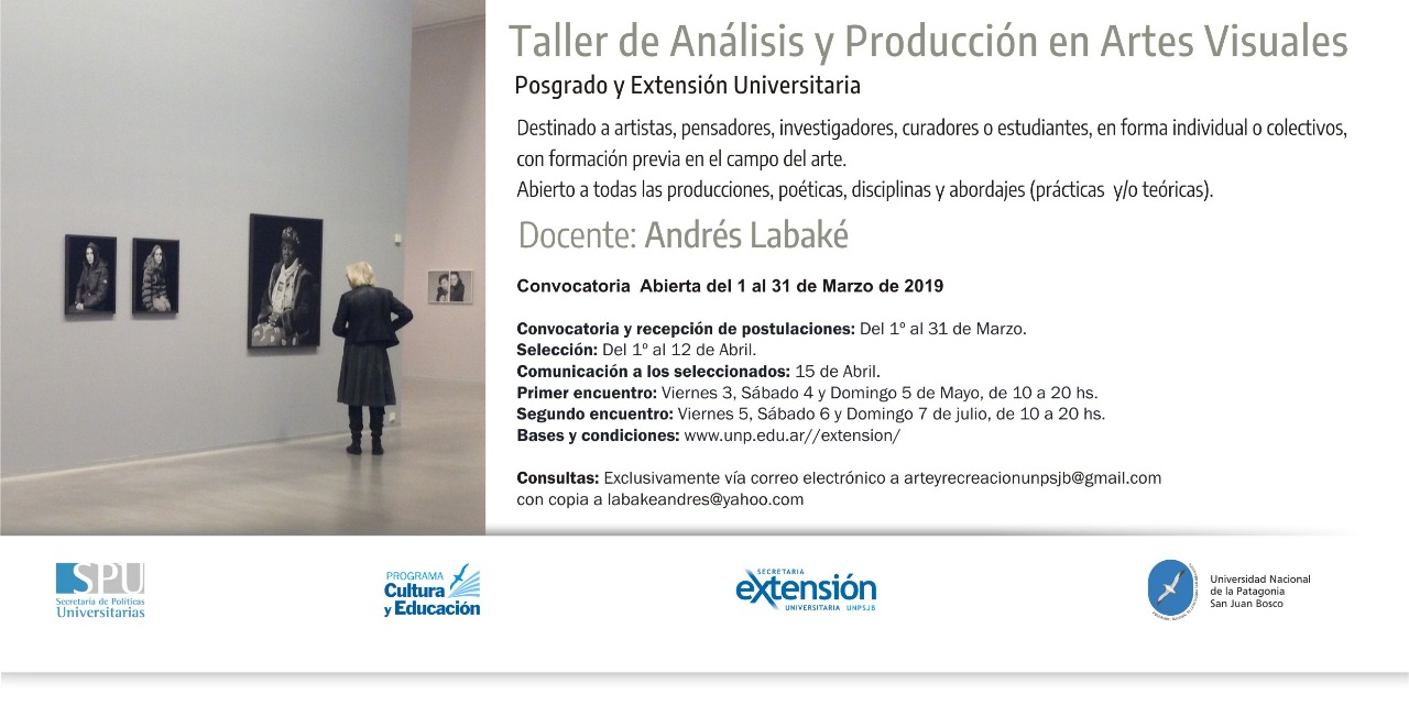 Taller de Análisis y Producción en Artes Visuales – Doc. Andrés Labaké ...